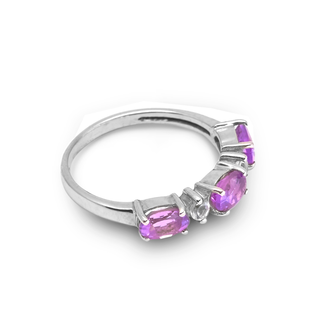 Bague amethyste, topaze argent Elsa